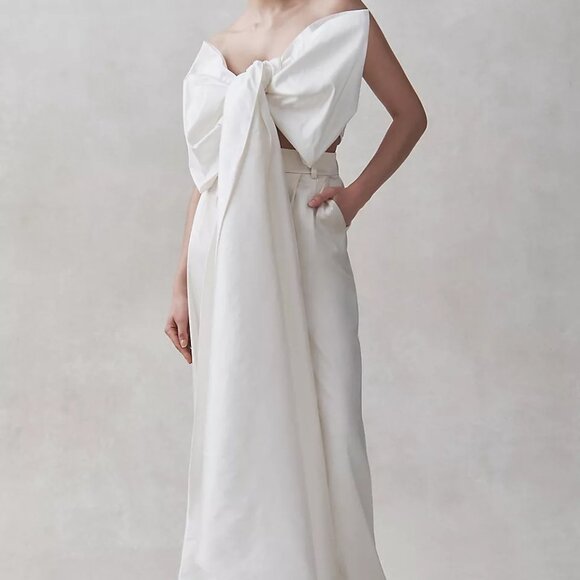 Dramatic Black Catrine Bow Sash from Anthropologie (SOLD OUT) - Picture 3 of 3